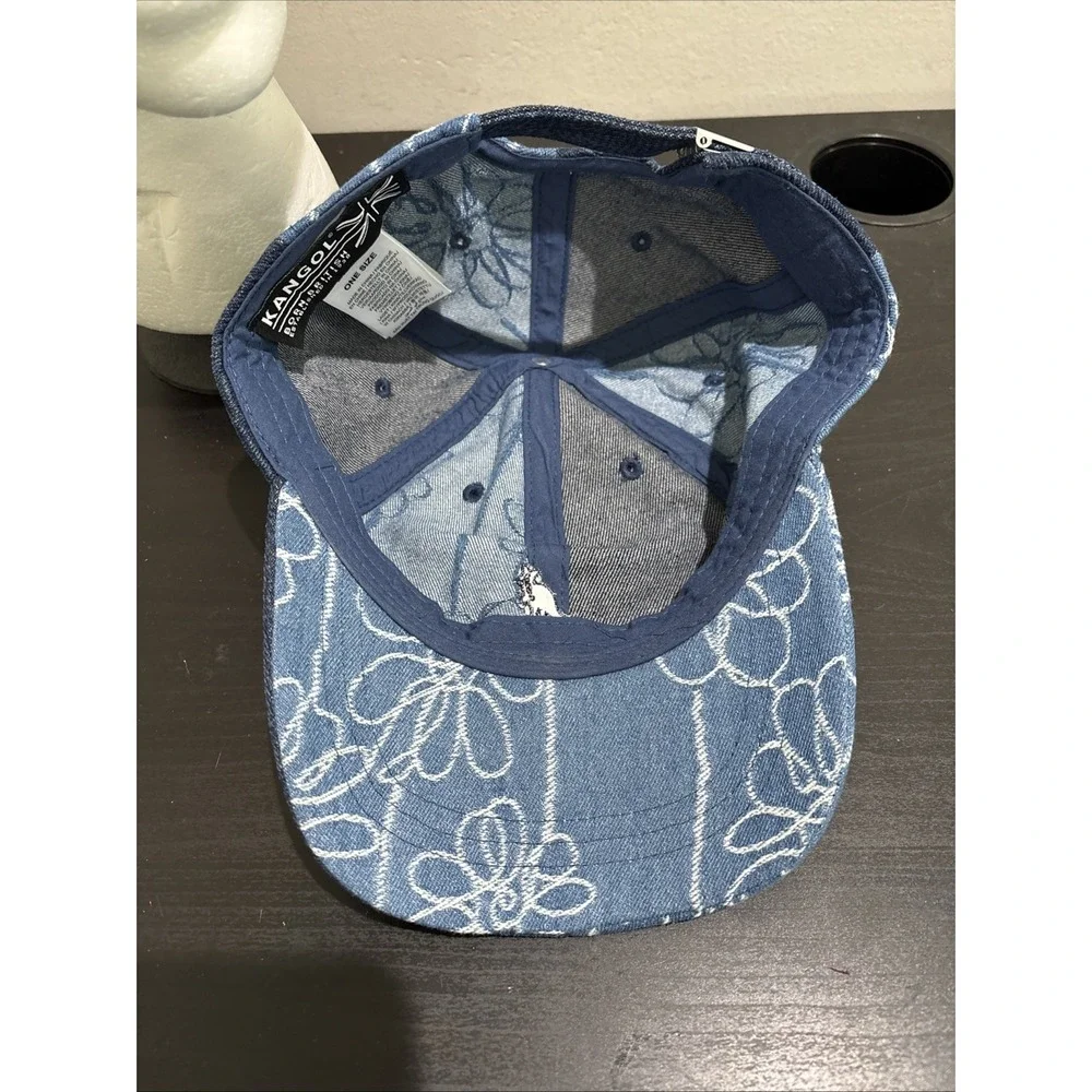 Kangol Cap Hat Denim Mashup Baseball Blue OSFA One Size